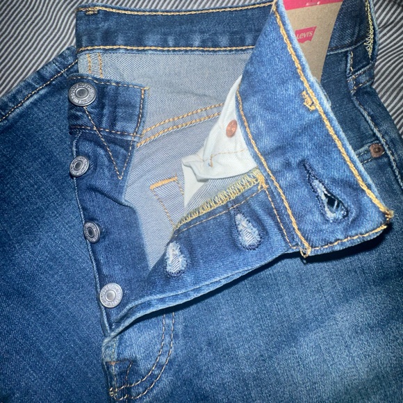 New men’s 501 Levi’s Button Fly Jeans Straight Leg - Picture 2 of 4